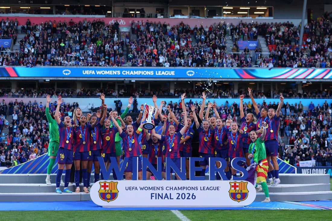 Le FC Barcelone féminin célèbre sa quatrième UEFA Women’s Champions League après sa victoire face à l’OL Lyonnes à Oslo.