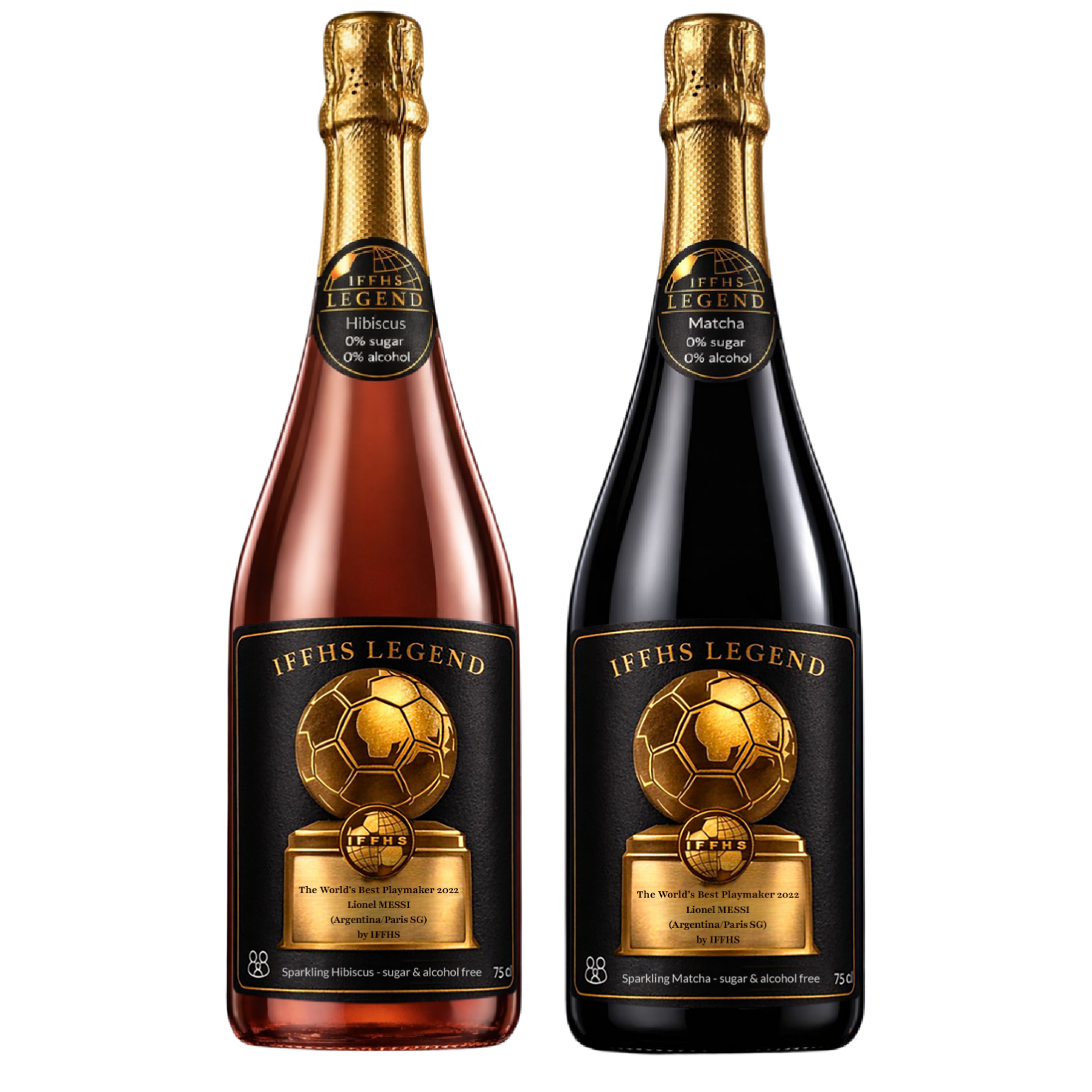 Lionel Messi – Coffret DUO Collector 2026 IFFHS LEGEND | Sparkling Matcha & Hibiscus
