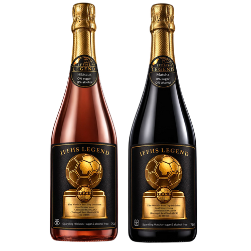 Cristiano Ronaldo – Coffret DUO Collector 2026 IFFHS LEGEND | Sparkling Matcha & Hibiscus