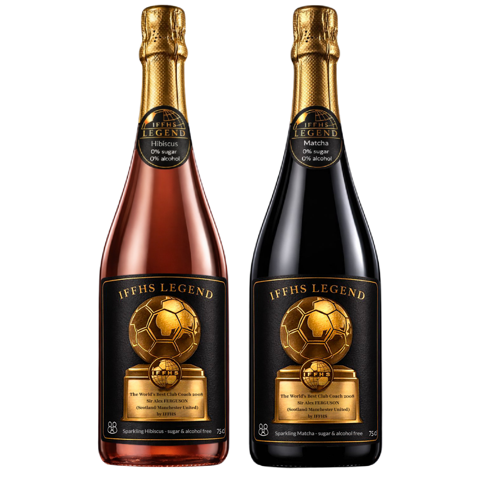Sir Alex Ferguson – Coffret DUO Collector 2026 IFFHS LEGEND | Sparkling Matcha & Hibiscus