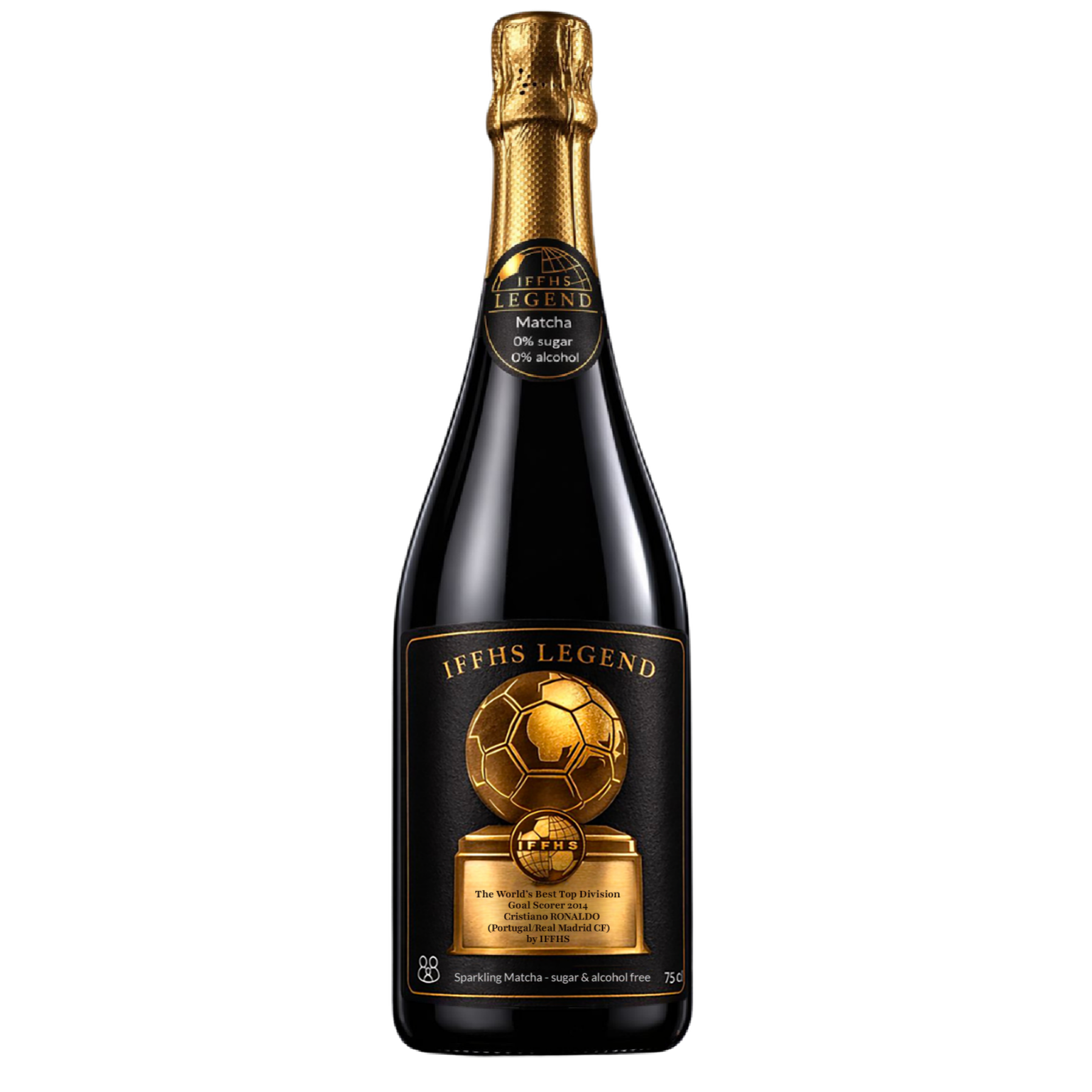 Cristiano Ronaldo – Sparkling Matcha Collector Edition 2026 IFFHS LEGEND | Boisson pétillante premium