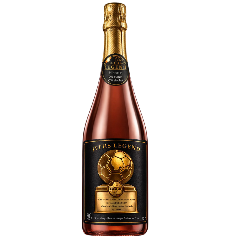 Sir Alex Ferguson – Sparkling Hibiscus Collector Edition 2026 IFFHS LEGEND | Boisson pétillante premium