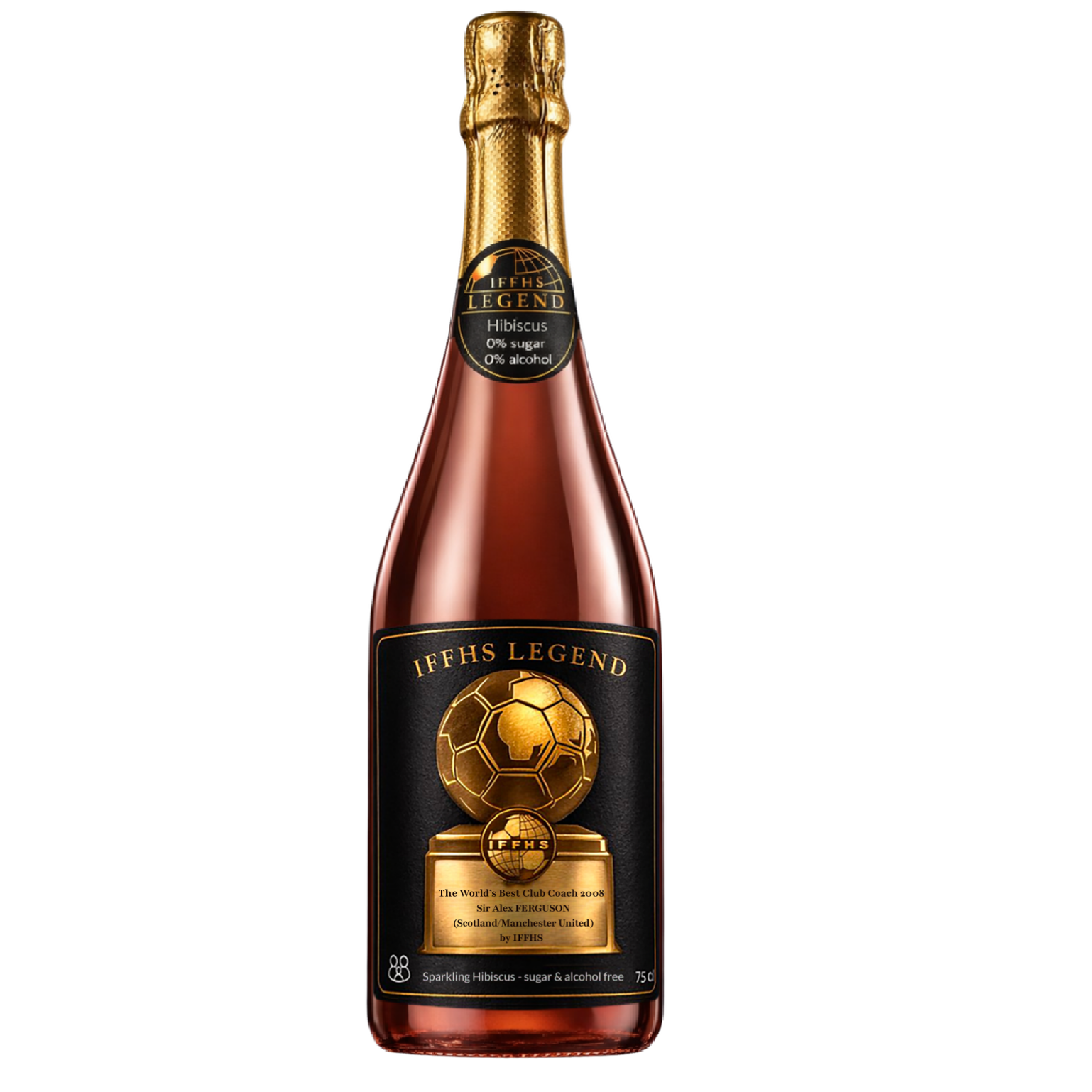Sir Alex Ferguson – Sparkling Hibiscus Collector Edition 2026 IFFHS LEGEND | Boisson pétillante premium