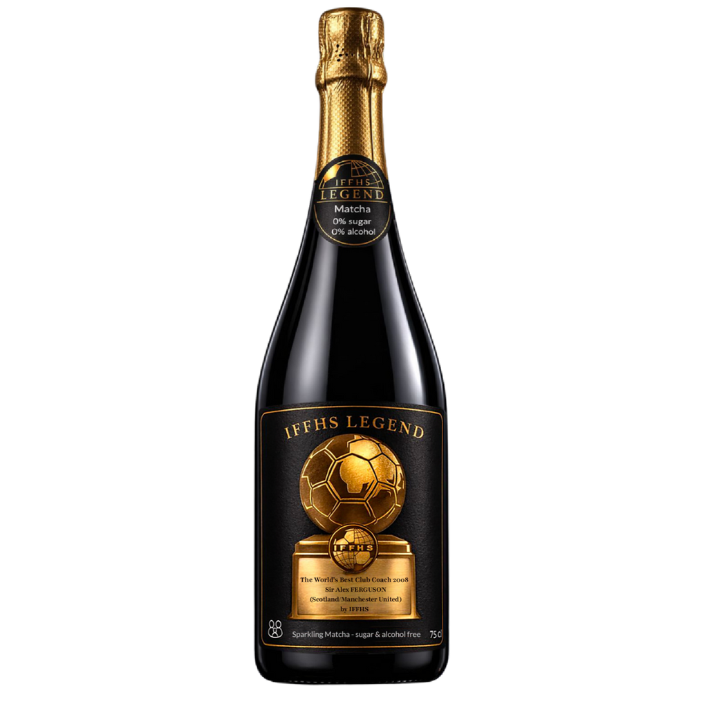 Sir Alex Ferguson – Sparkling Matcha Collector Edition 2026 IFFHS LEGEND | Boisson pétillante premium