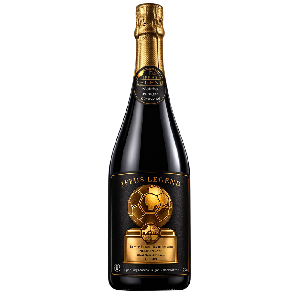 Zinedine Zidane – Sparkling Matcha Collector Edition 2026 IFFHS LEGEND | Boisson pétillante premium