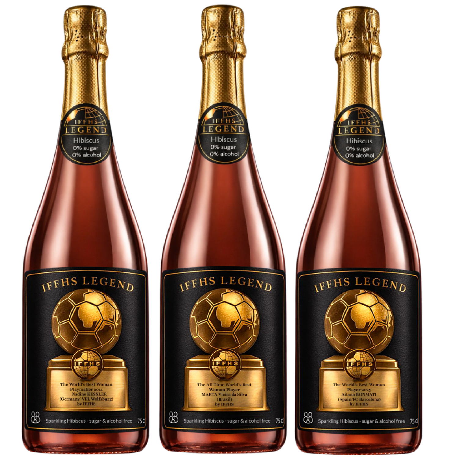 Les Icônes du Football Féminin – Coffret TRIO Collector 2026 IFFHS LEGEND | Sparkling Hibiscus